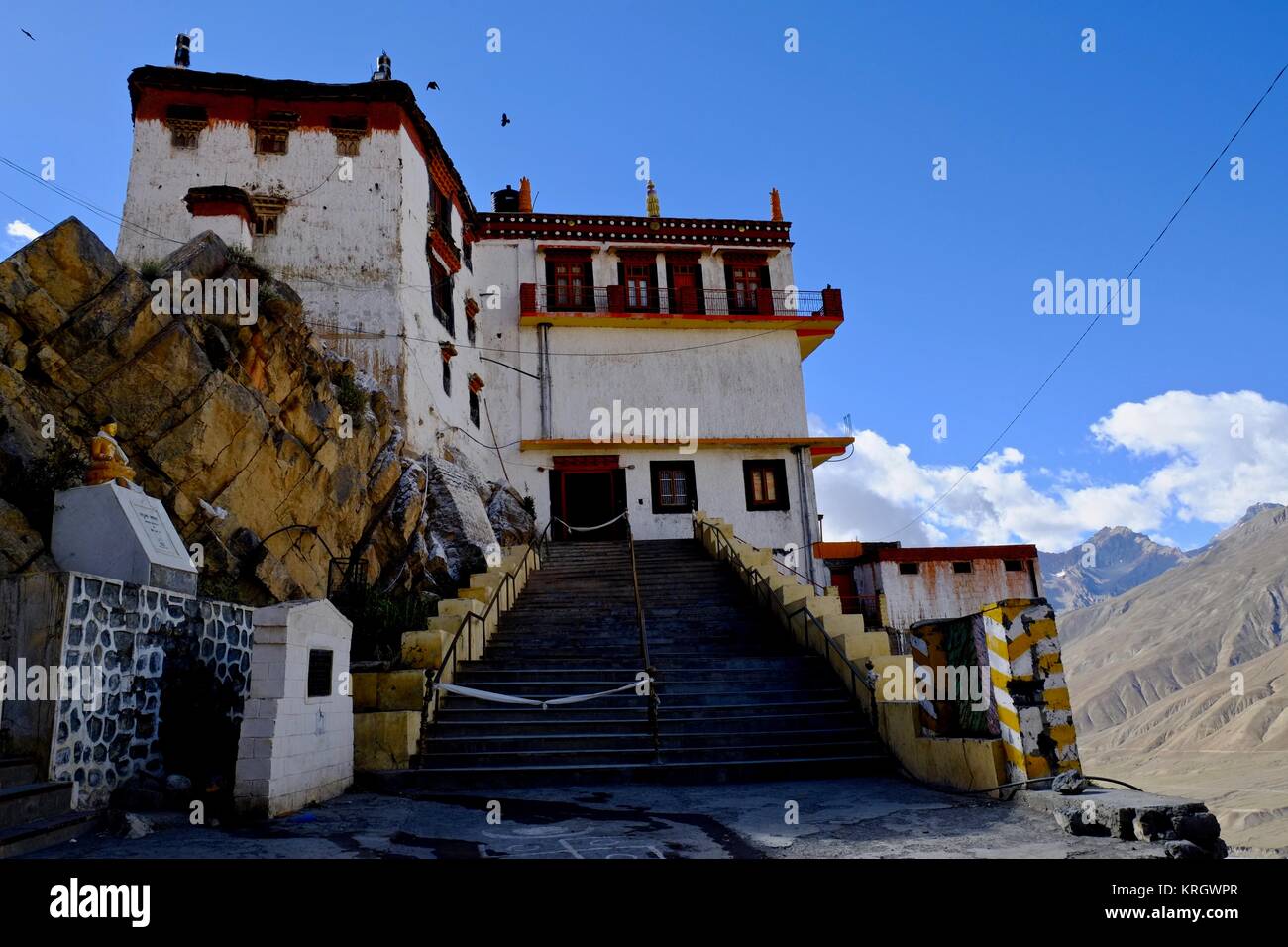 Key Buddhist Monastery Kye Gompa biggest monastery in Spity Valley Himachal Pradesh India Stock Photo