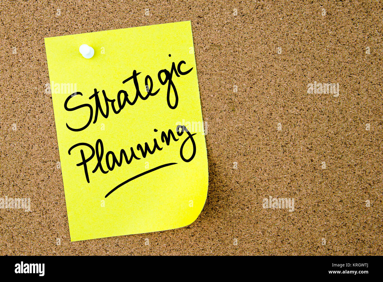 Strategic Planning text written on yellow paper note Stock Photo Alamy