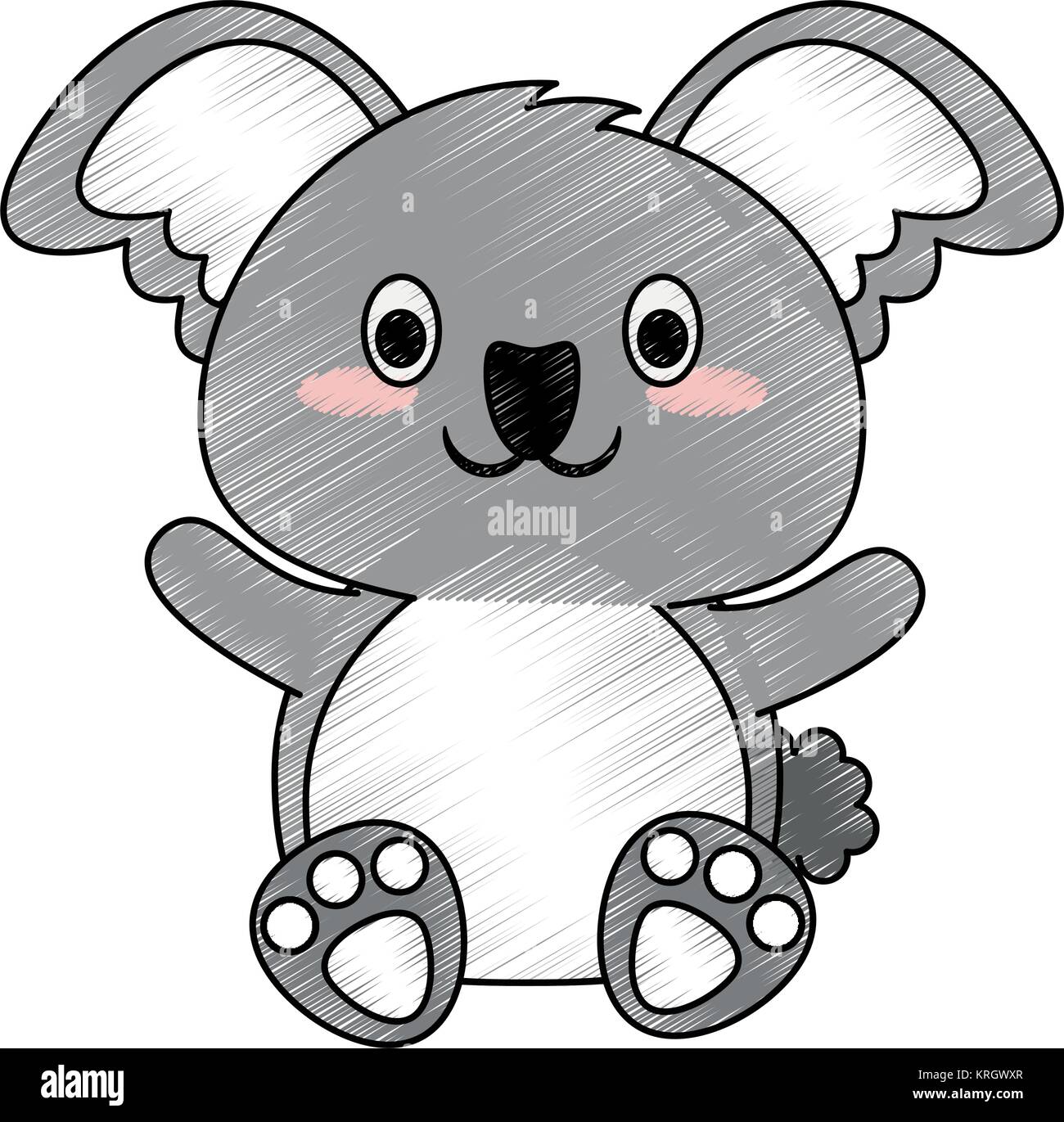 Cute koala cartoon Stock Vector Image & Art - Alamy