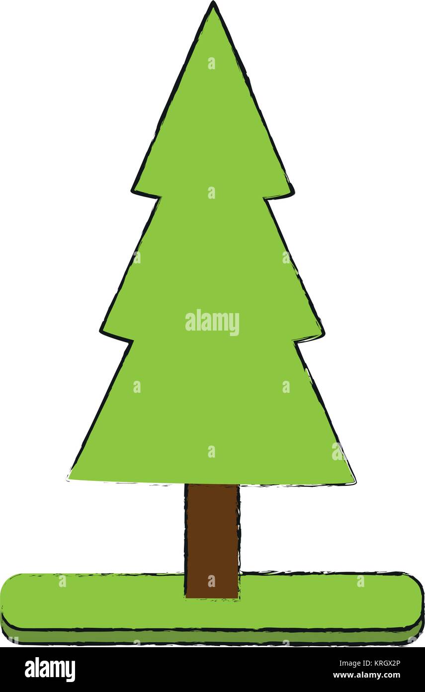 Tree pine isolated Stock Vector Image & Art - Alamy