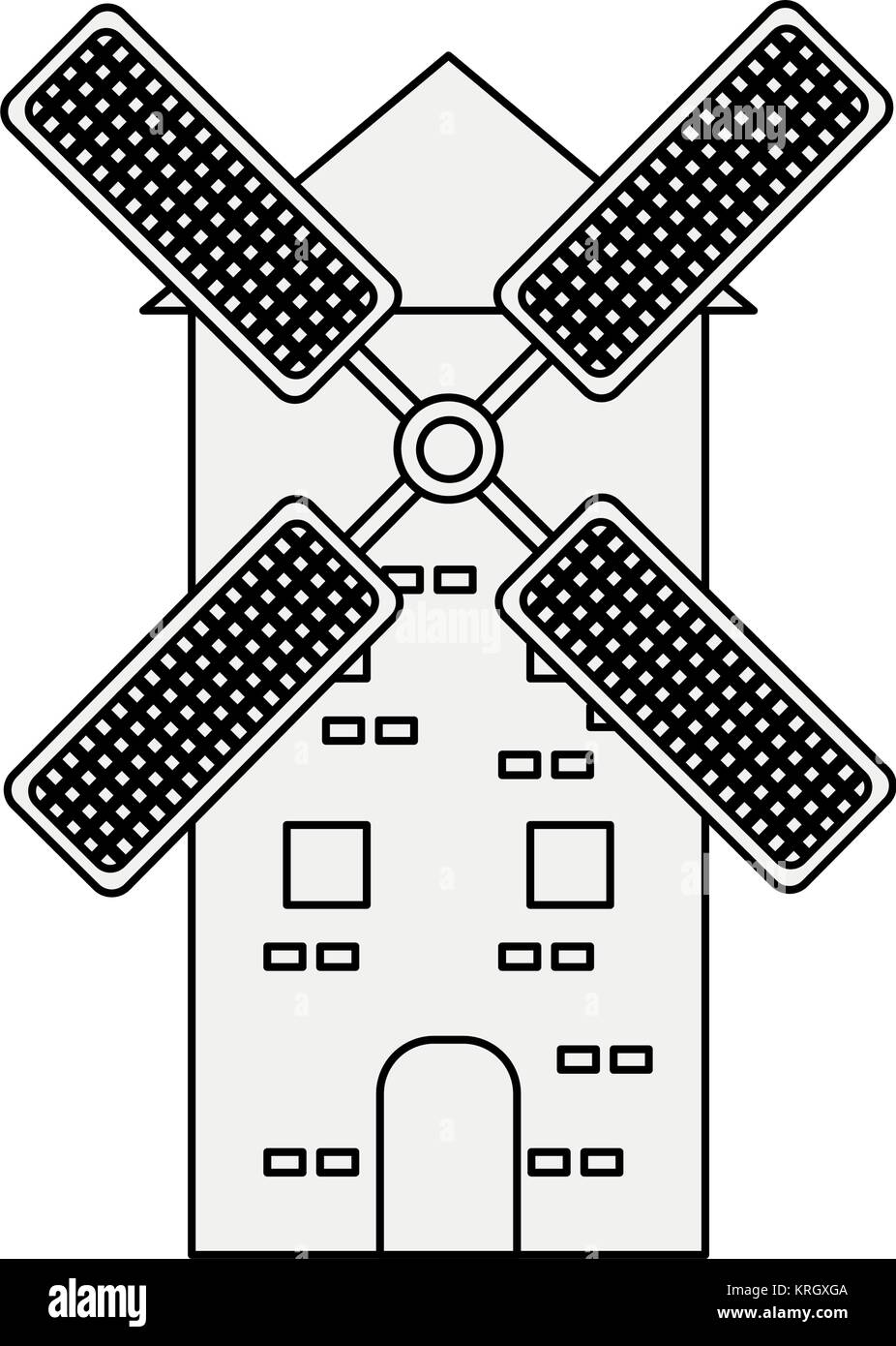 Antique Windmill building Stock Vector Image & Art - Alamy