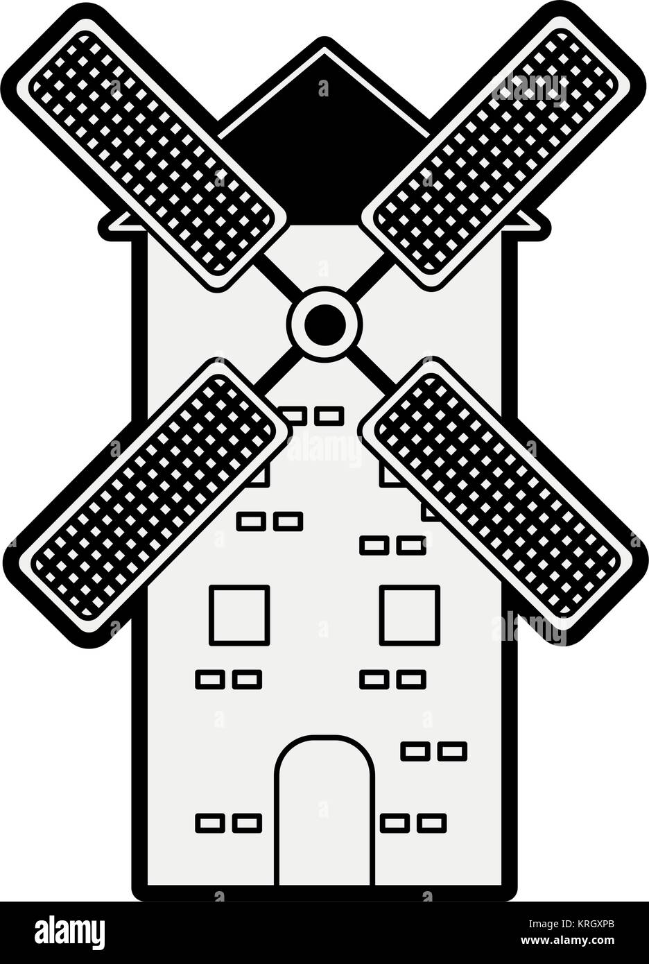 Antique Windmill building Stock Vector Image & Art - Alamy