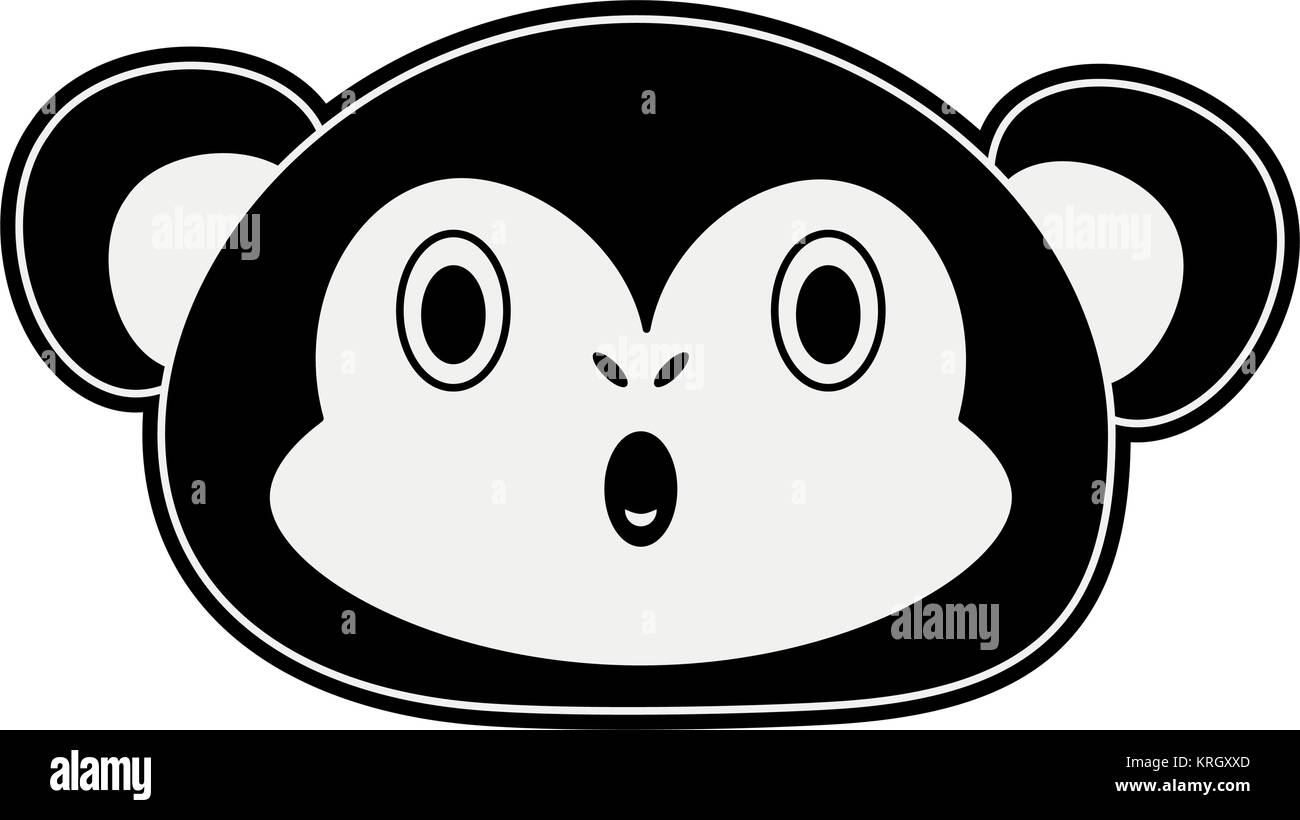 Cute monkey cartoon Stock Vector Image & Art - Alamy
