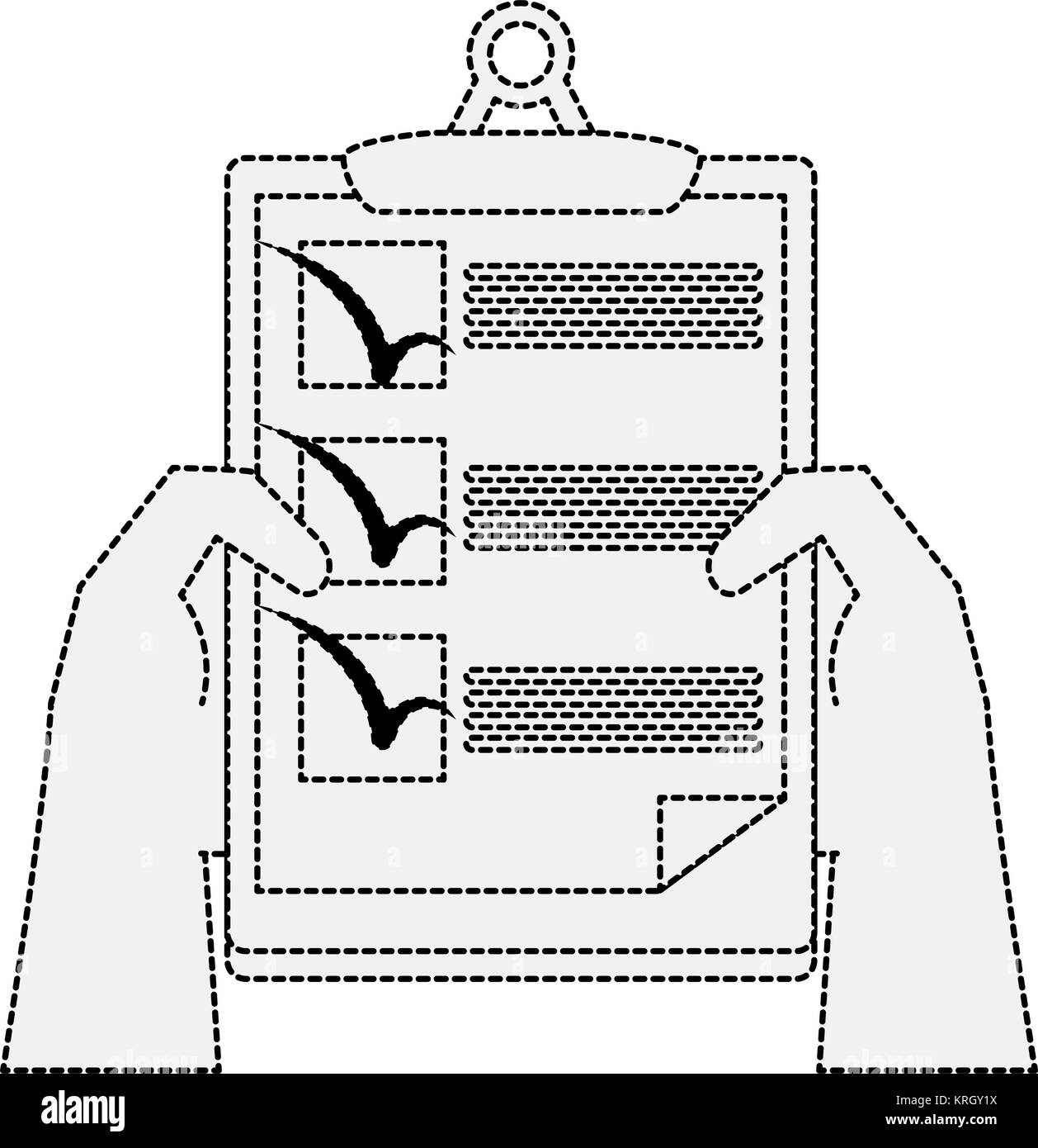 Checklist board document Stock Vector Image & Art Alamy