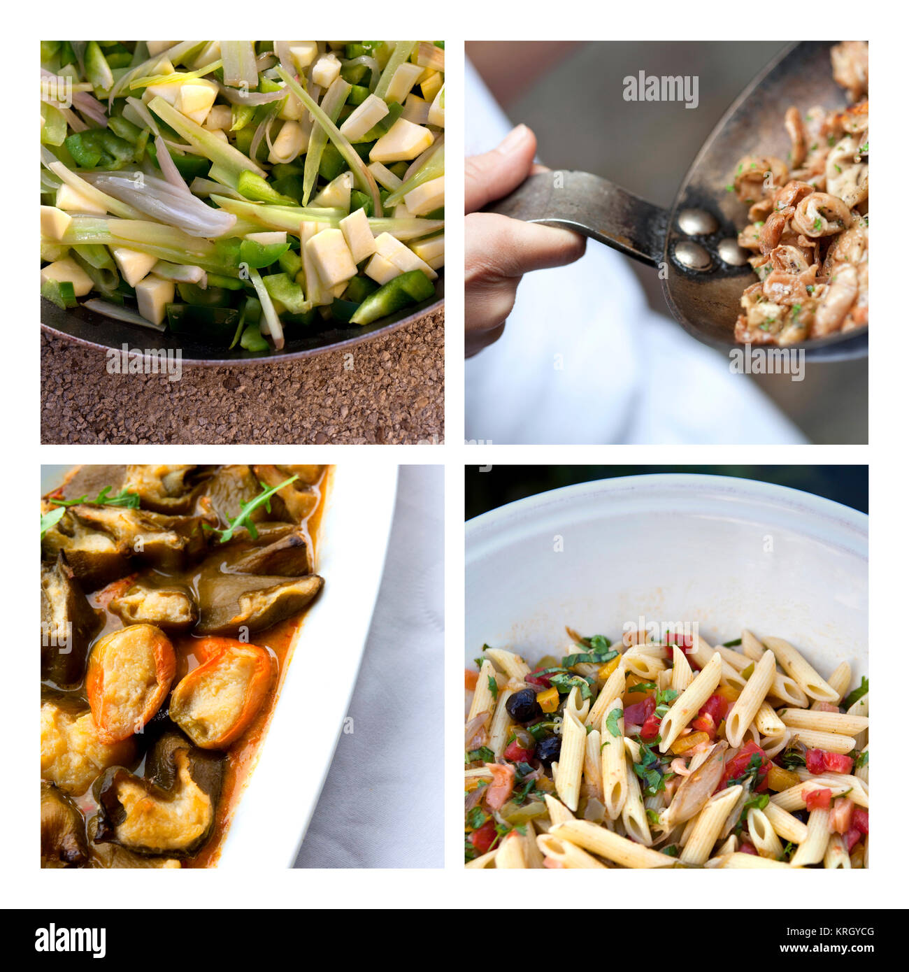 French cooking in a bistro Stock Photo Alamy