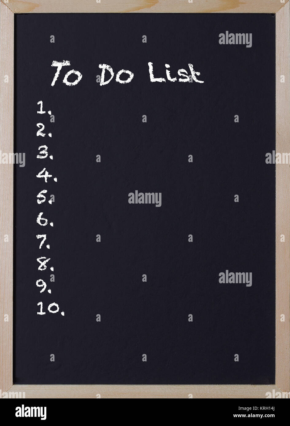 blackboard with a to do list Stock Photo Alamy