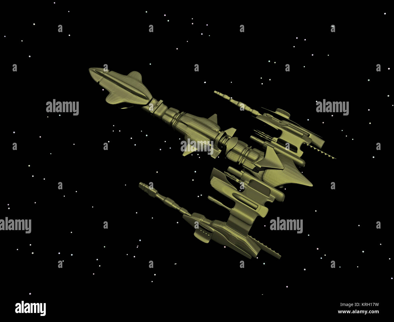 combat spaceship in space Stock Photo - Alamy
