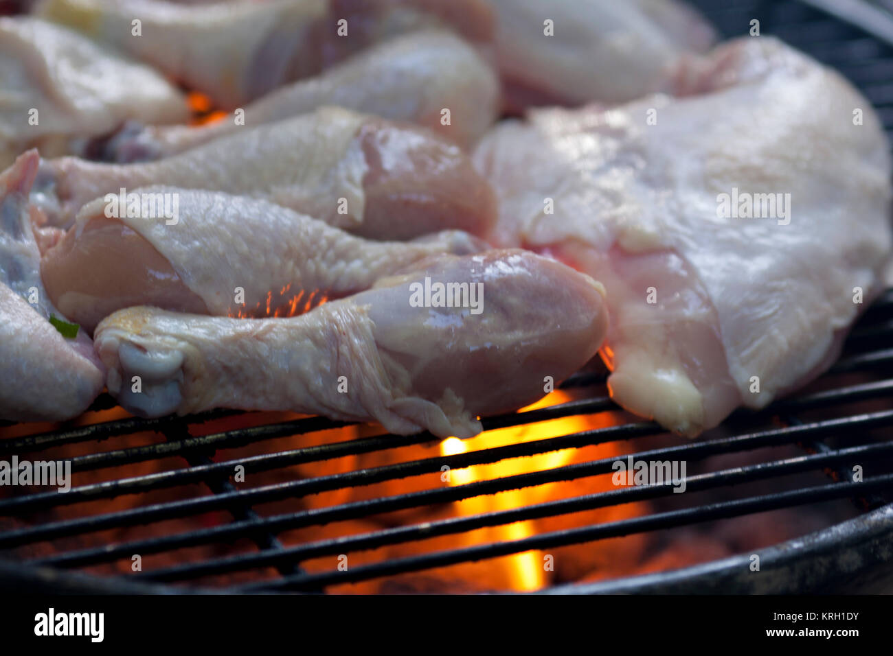 Blackened chicken drumsticks hires stock photography and images Alamy