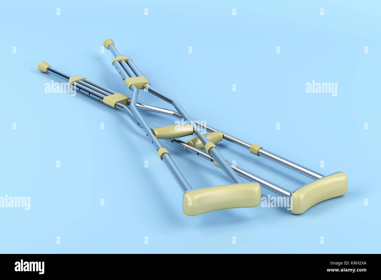 Pair of underarm crutches Stock Photo Alamy