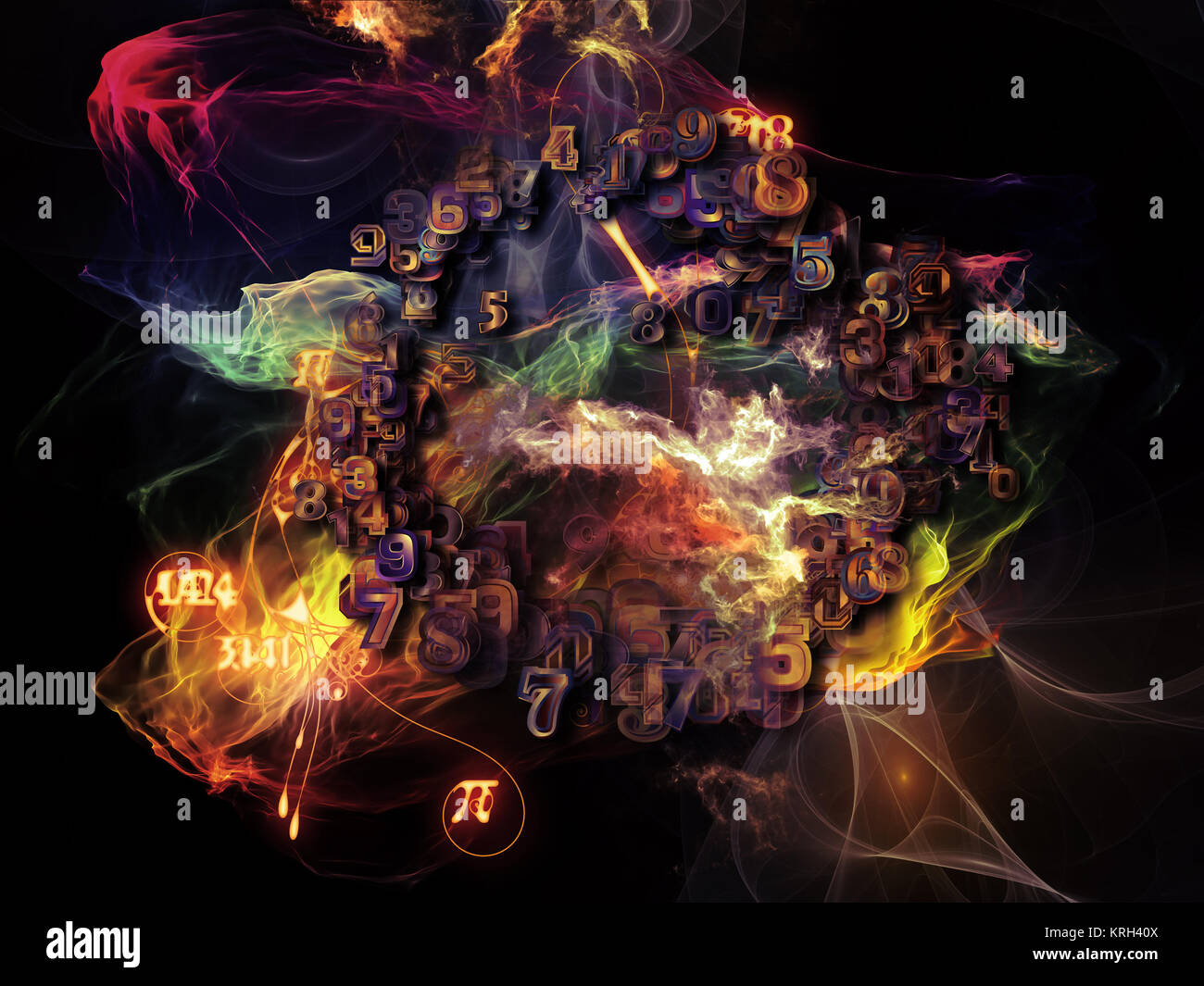 Depth of Math Visualization Stock Photo - Alamy
