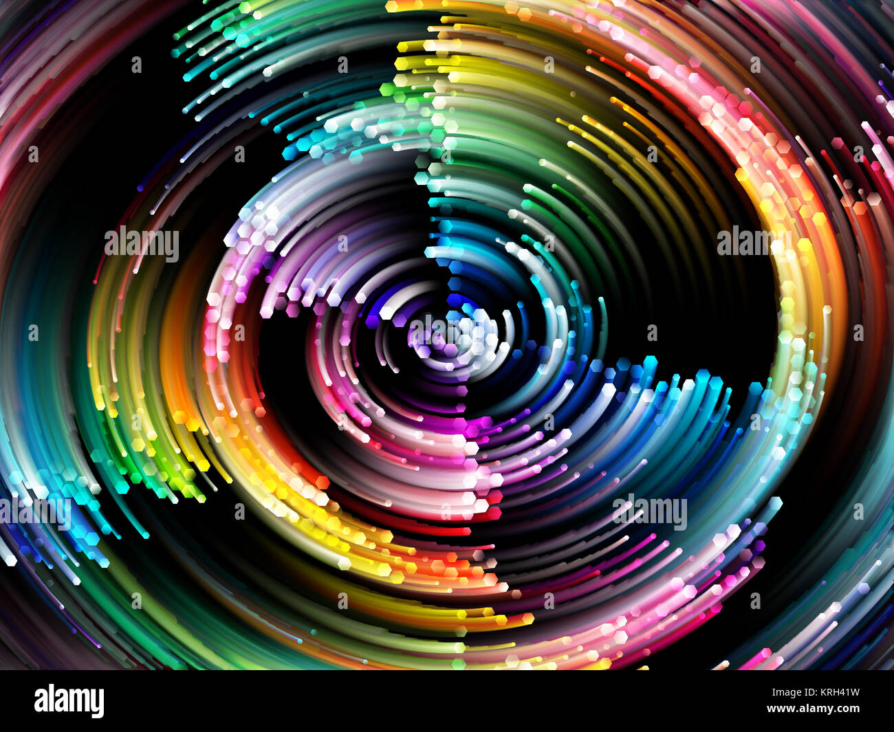 Visualization Circle Image Visualization of Vibrant Circle Stock Photo - Alamy