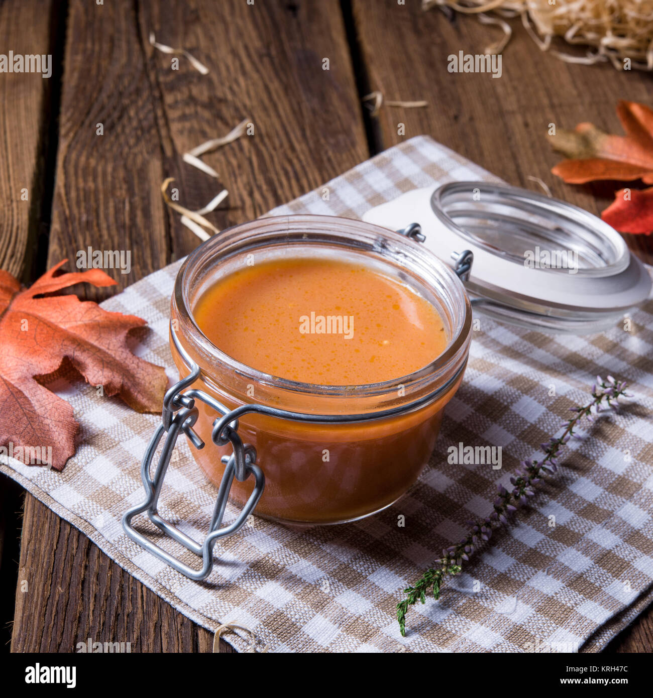 Squash soup Stock Photo