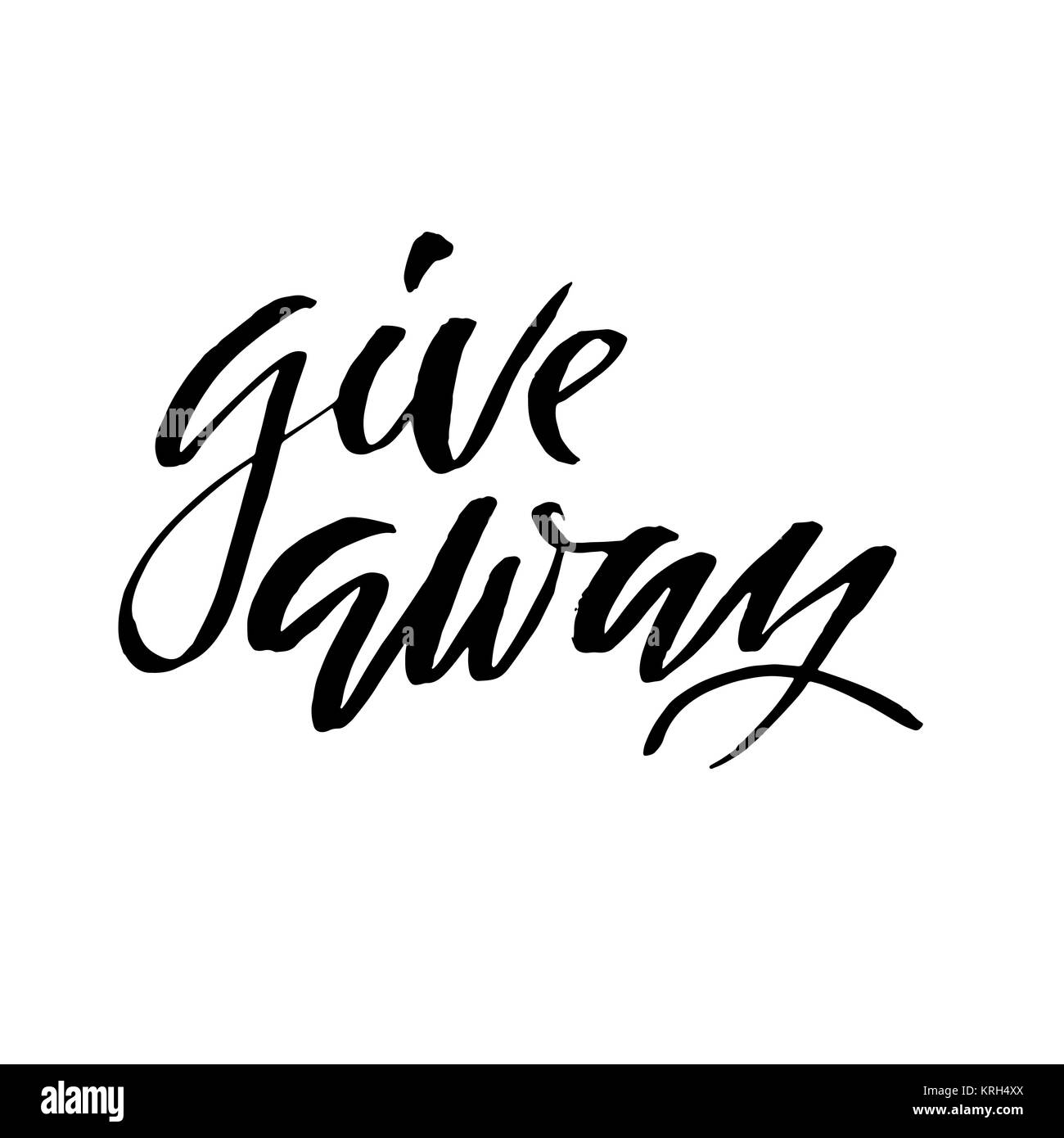 Giveaway Text Lettering Graphic by be young · Creative Fabrica