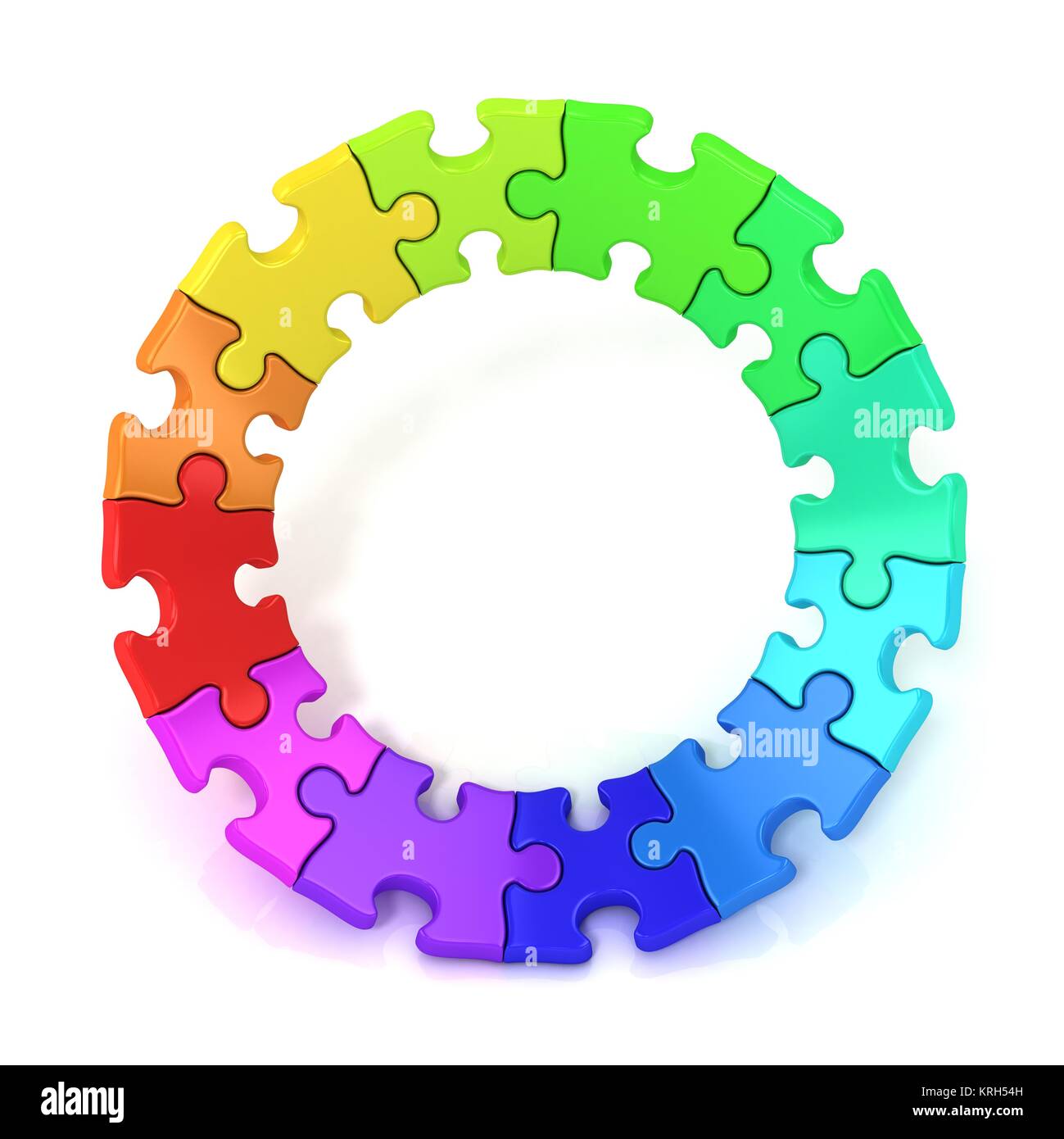 3D colorful puzzle chart wheel Stock Photo Alamy