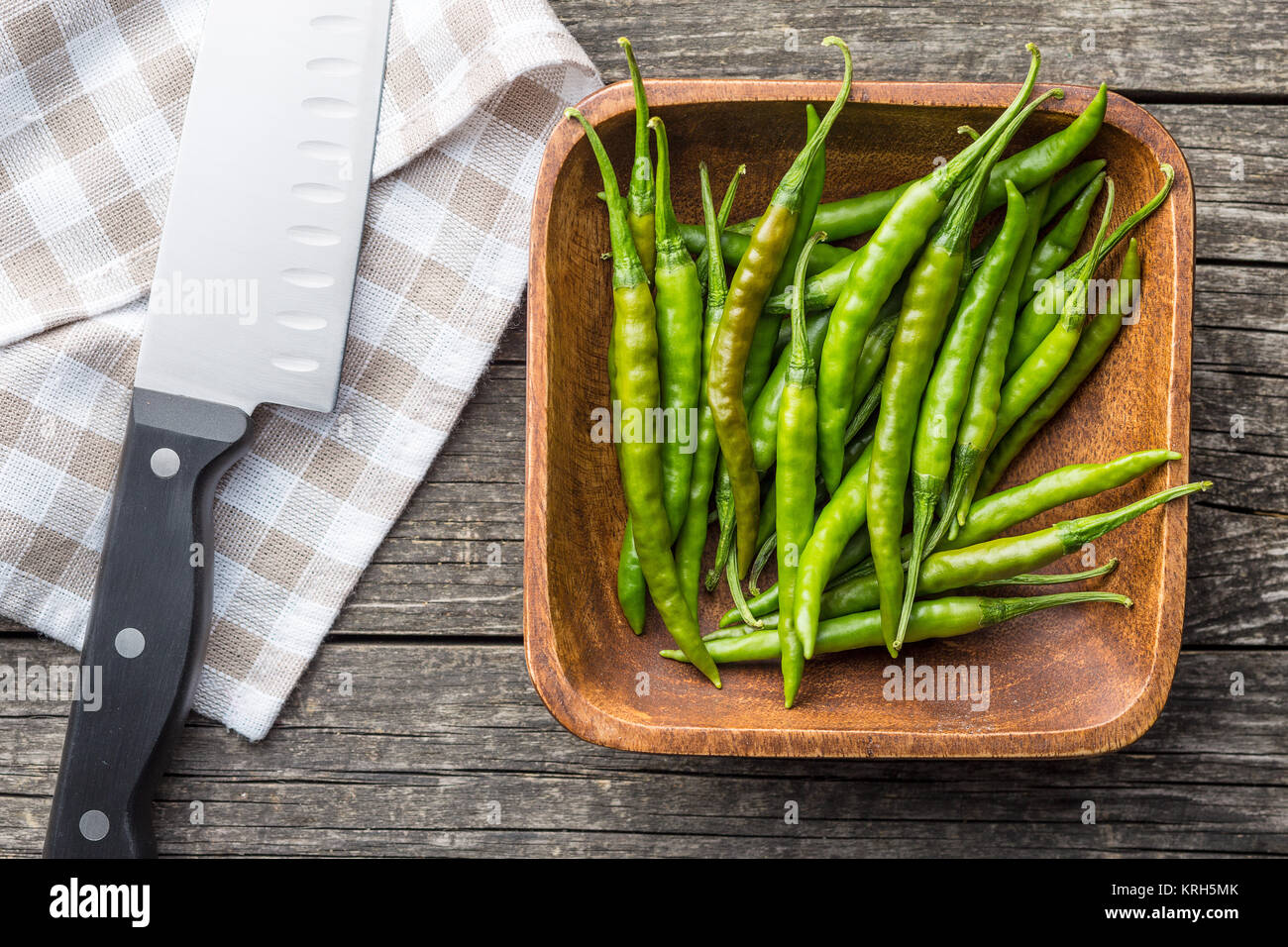 Green chili peppers Stock Photo - Alamy
