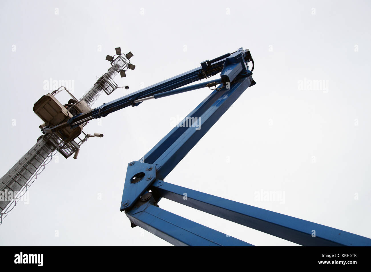 boom lift at work Stock Photo Alamy