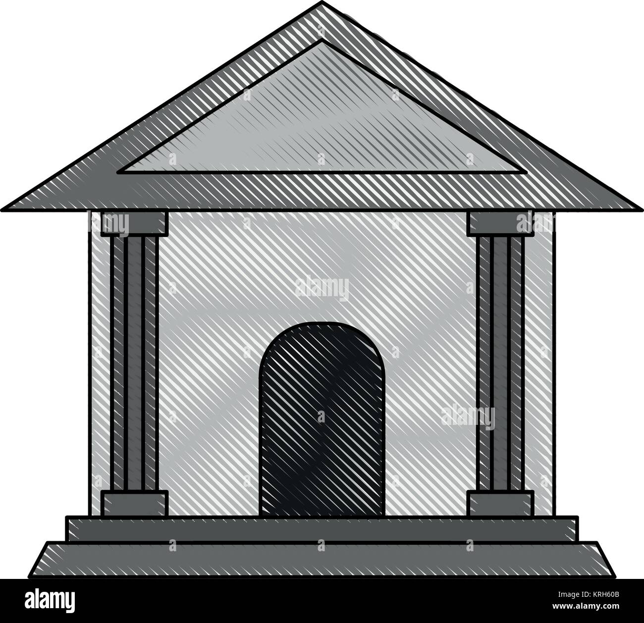 Bank building symbol Stock Vector Image & Art - Alamy