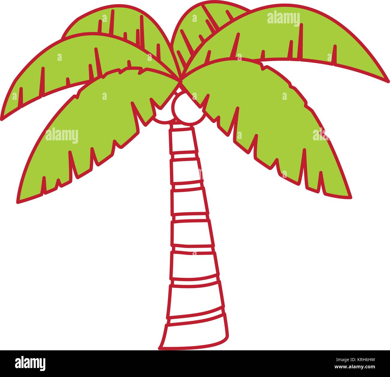 Isolated palm tree design Stock Vector Image & Art Alamy