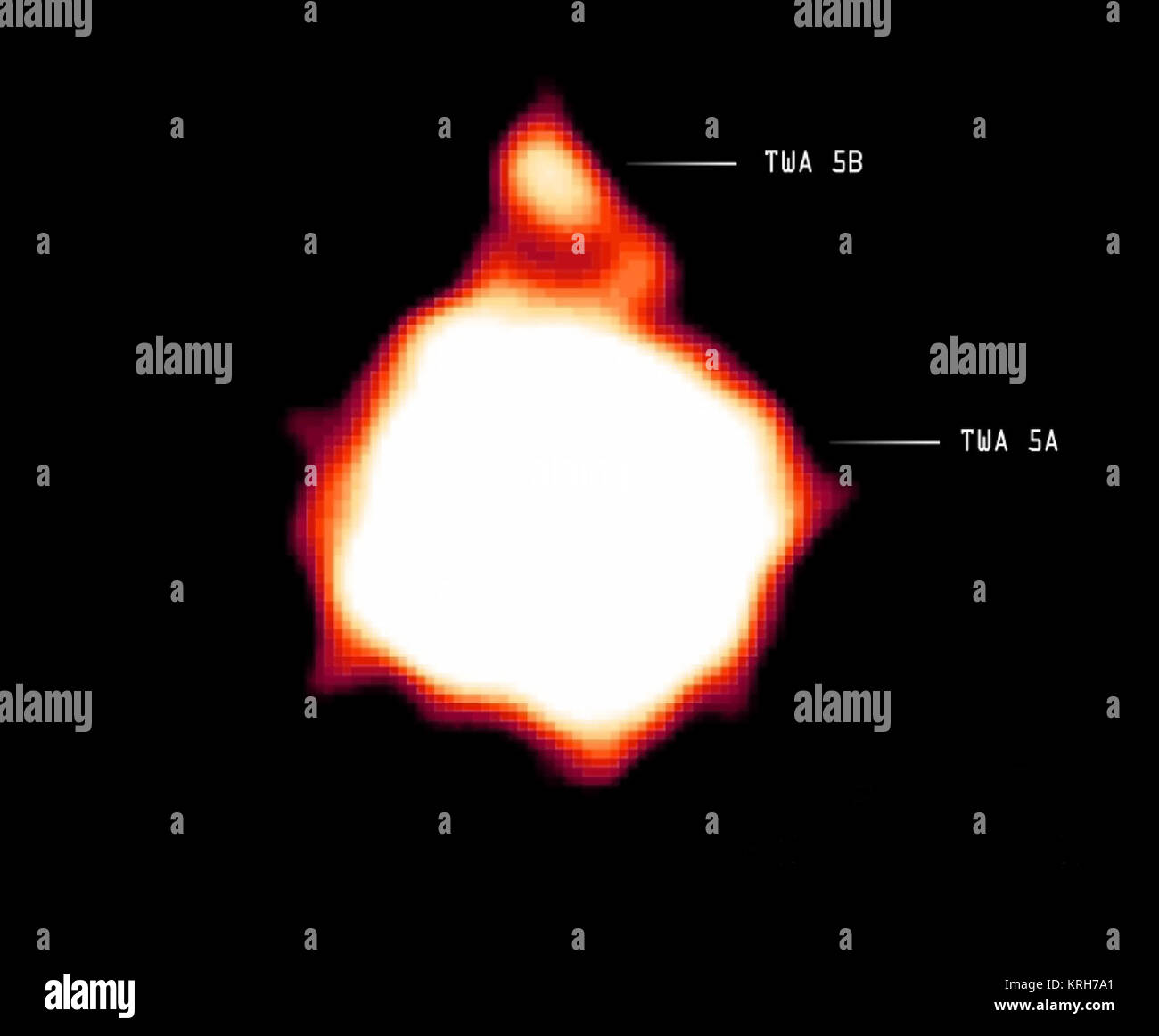 Chandra X-ray Observatory image of the brown dwarf TWA 5B Stock Photo
