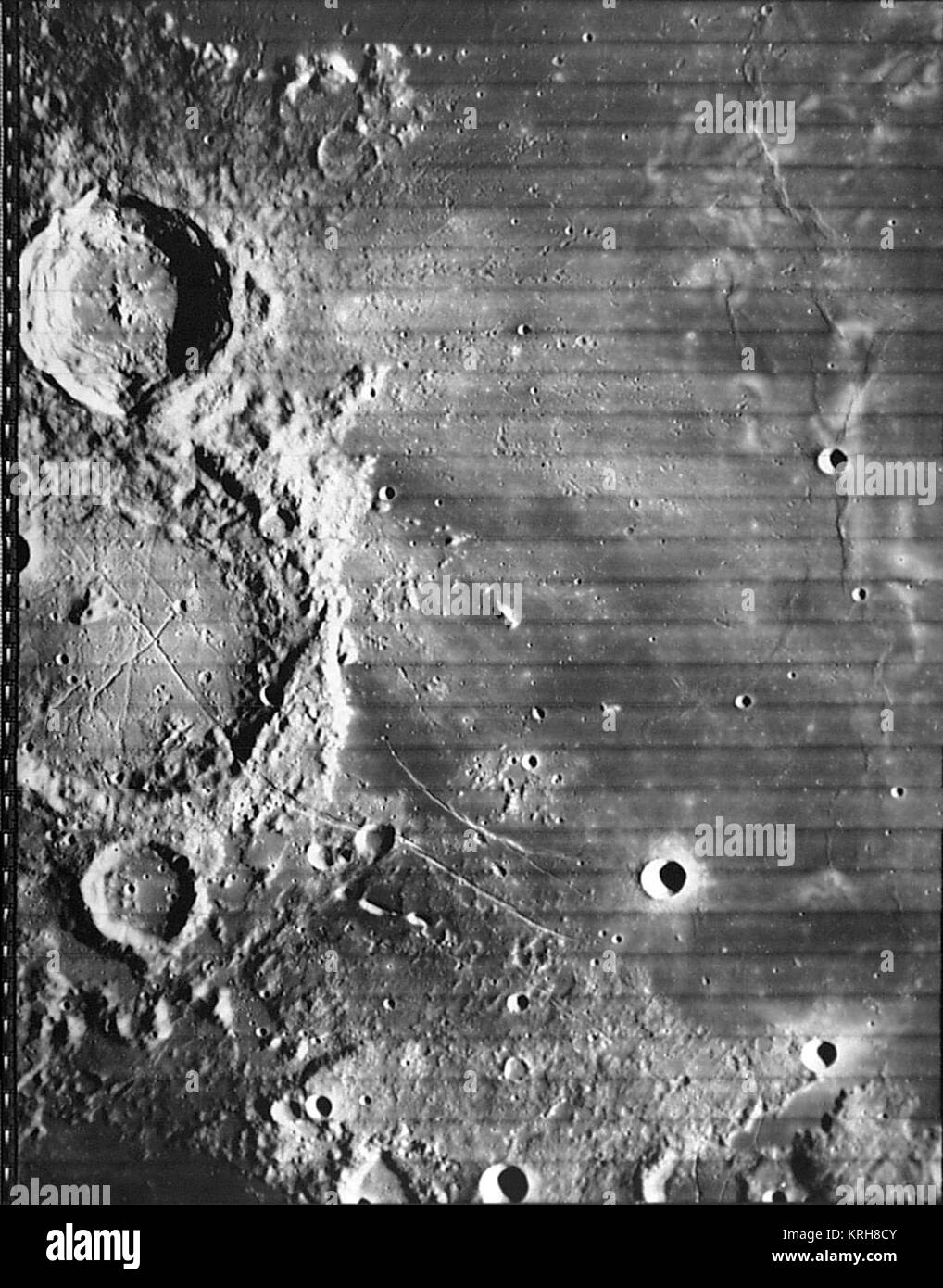 Planitia Descensus NASA Lunar Orbiter iv 162 h1 Stock Photo Alamy