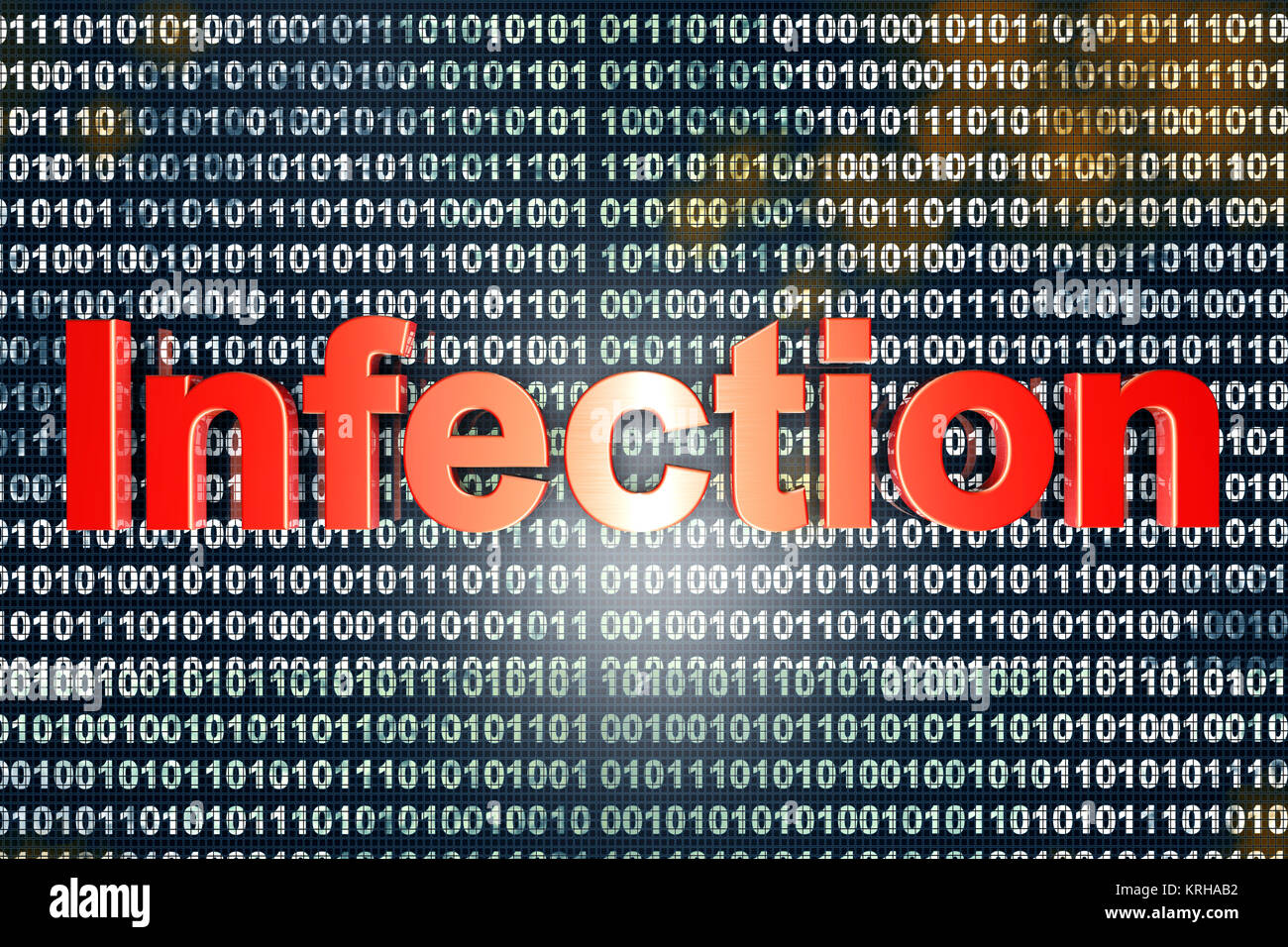 Virus infected digital source code. 3D illustration Stock Photo - Alamy