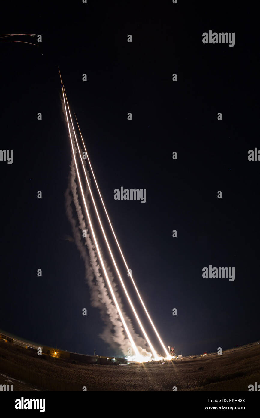 Rockets Launched from NASA's Wallops Flight Facility (16016096414 Stock