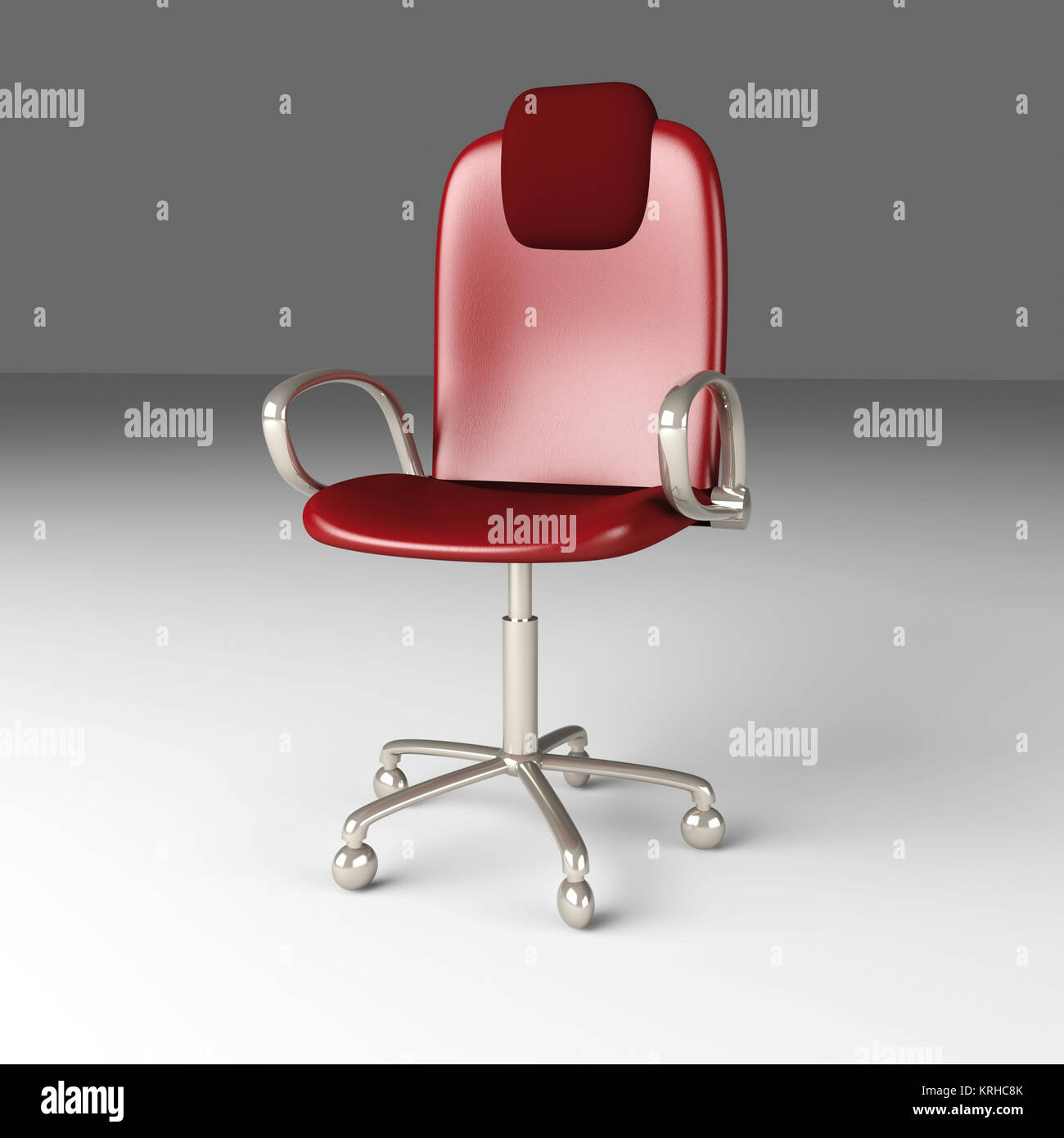 3D rendered office chair. Unbalanced lightning setup Stock Photo Alamy