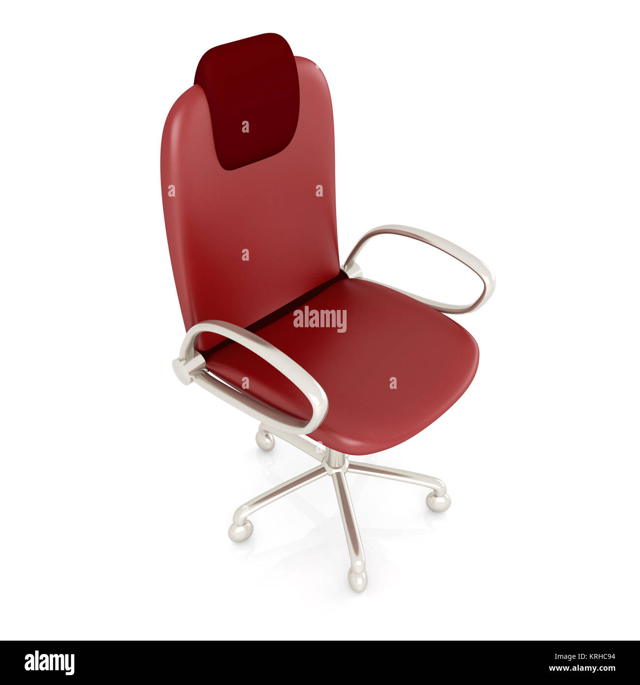 3D rendered office chair. Isolated on white Stock Photo - Alamy