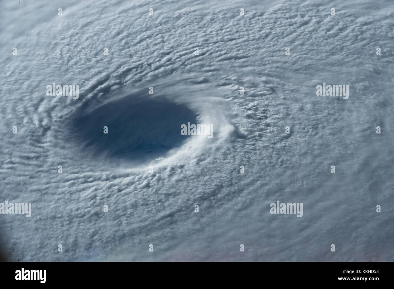 ISS-43 Super Typhoon Maysak Stock Photo