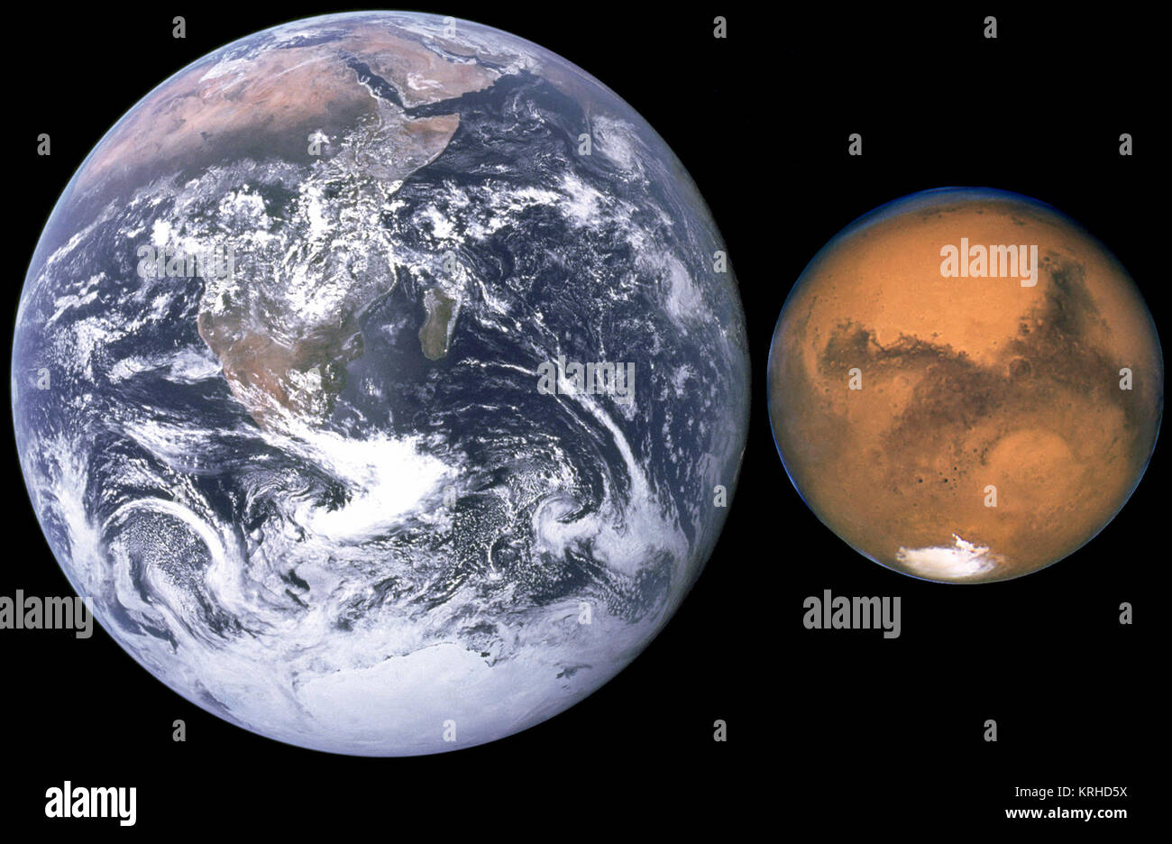 Earth mars comparison hires stock photography and images Alamy