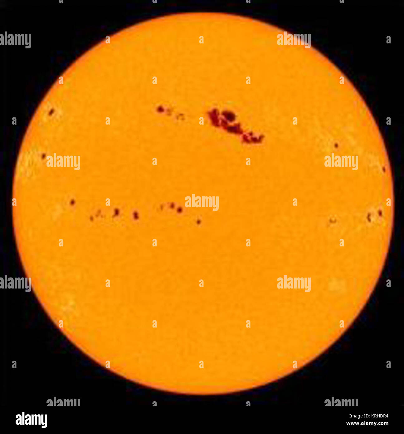 Sunspots on sun Stock Photo - Alamy