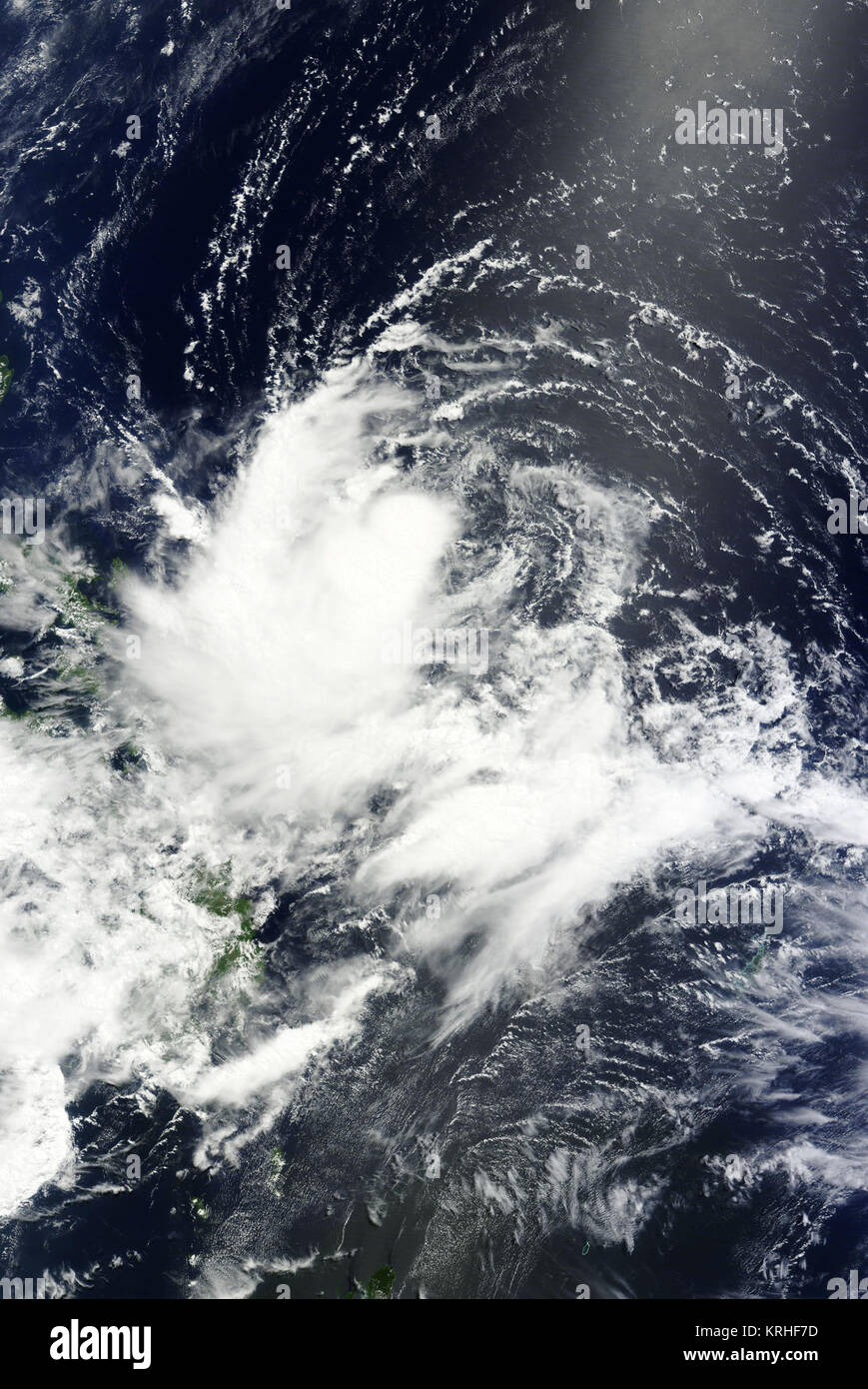 Tropical Depression 10W July 2 2015 Stock Photo