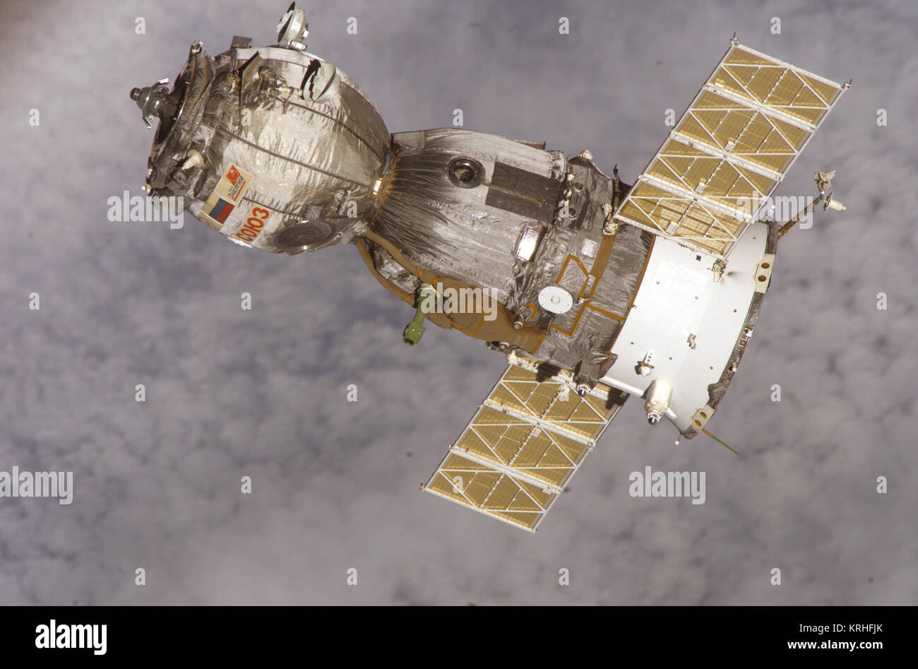Soyuz TMA-7 spacecraft Stock Photo