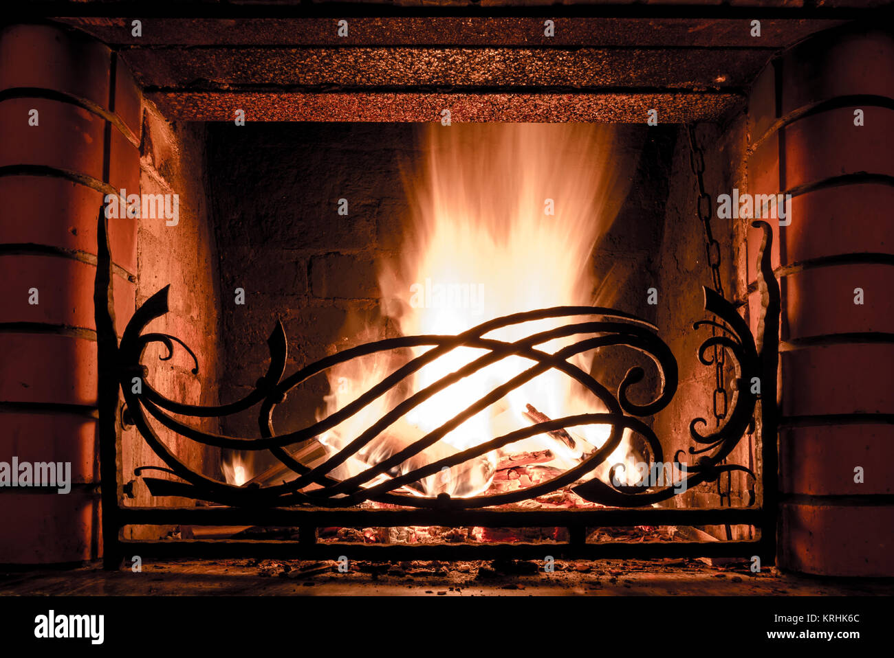Coal Fire Grate Fireplace Stock Photos Coal Fire Grate Fireplace