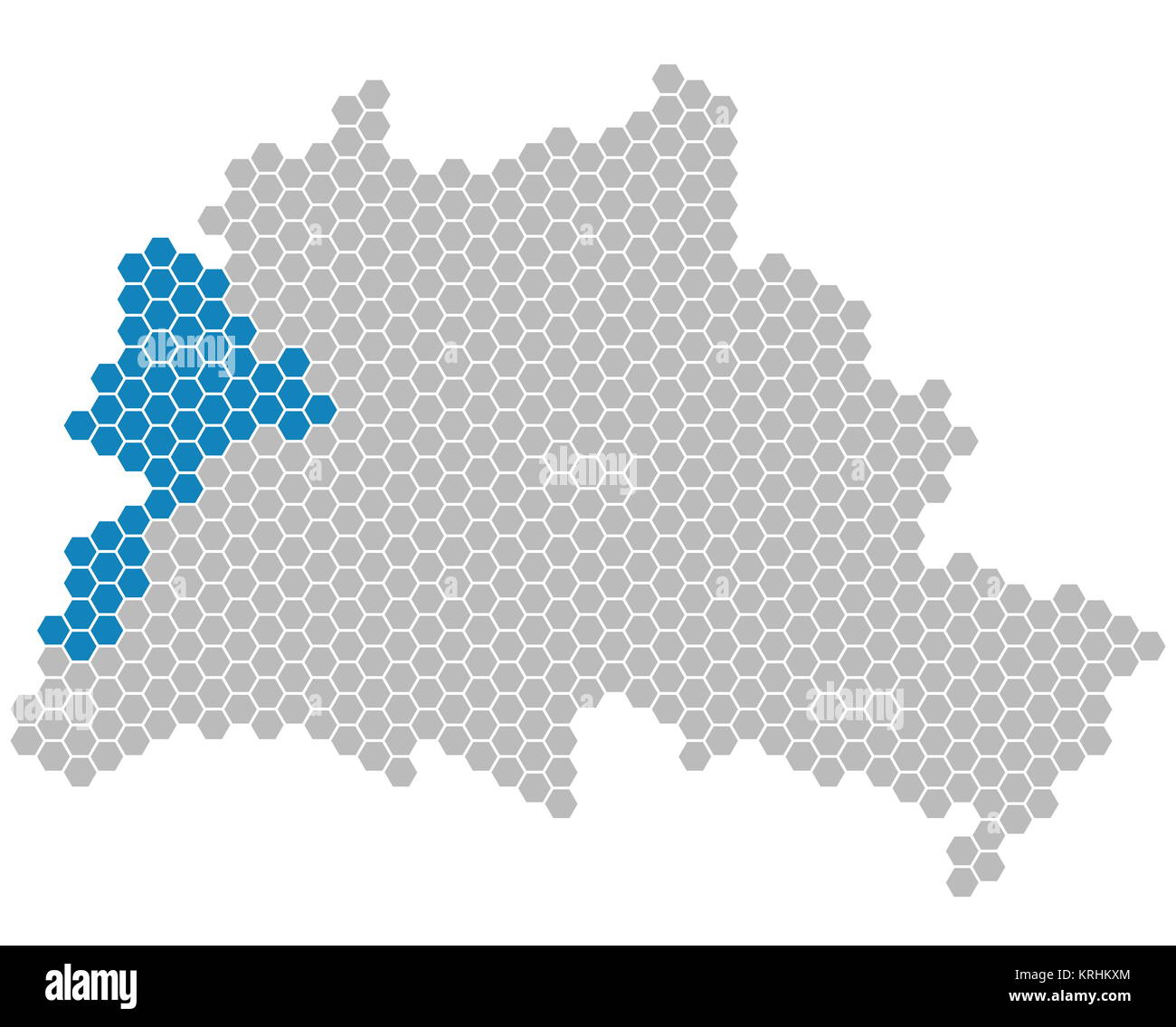 map berlin - spandau Stock Photo