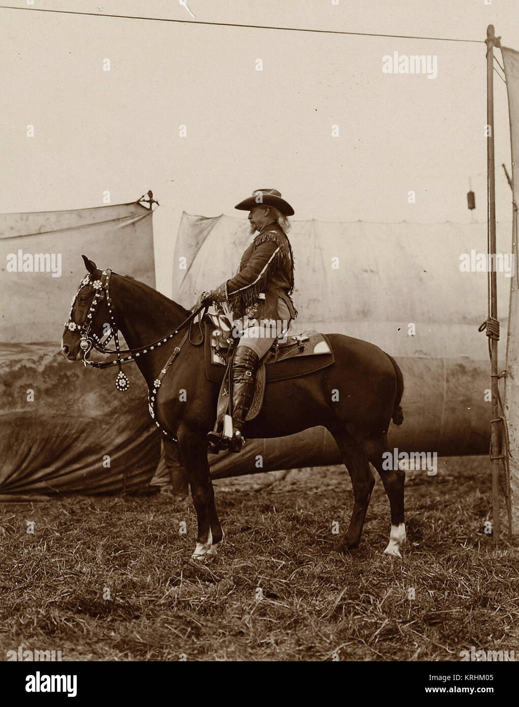 Buffalo Bill And Steed Stock Photo