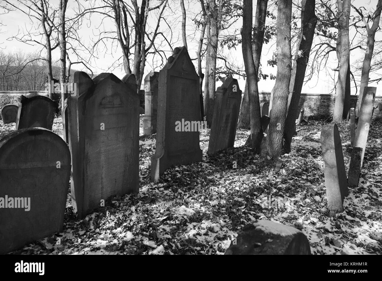 old jewish cemetery Stock Photo Alamy
