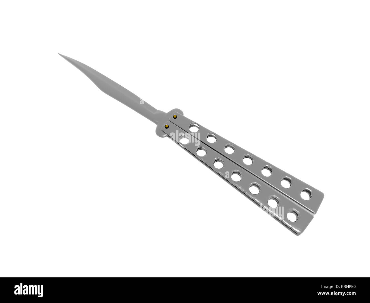 butterfly knife free Stock Photo Alamy