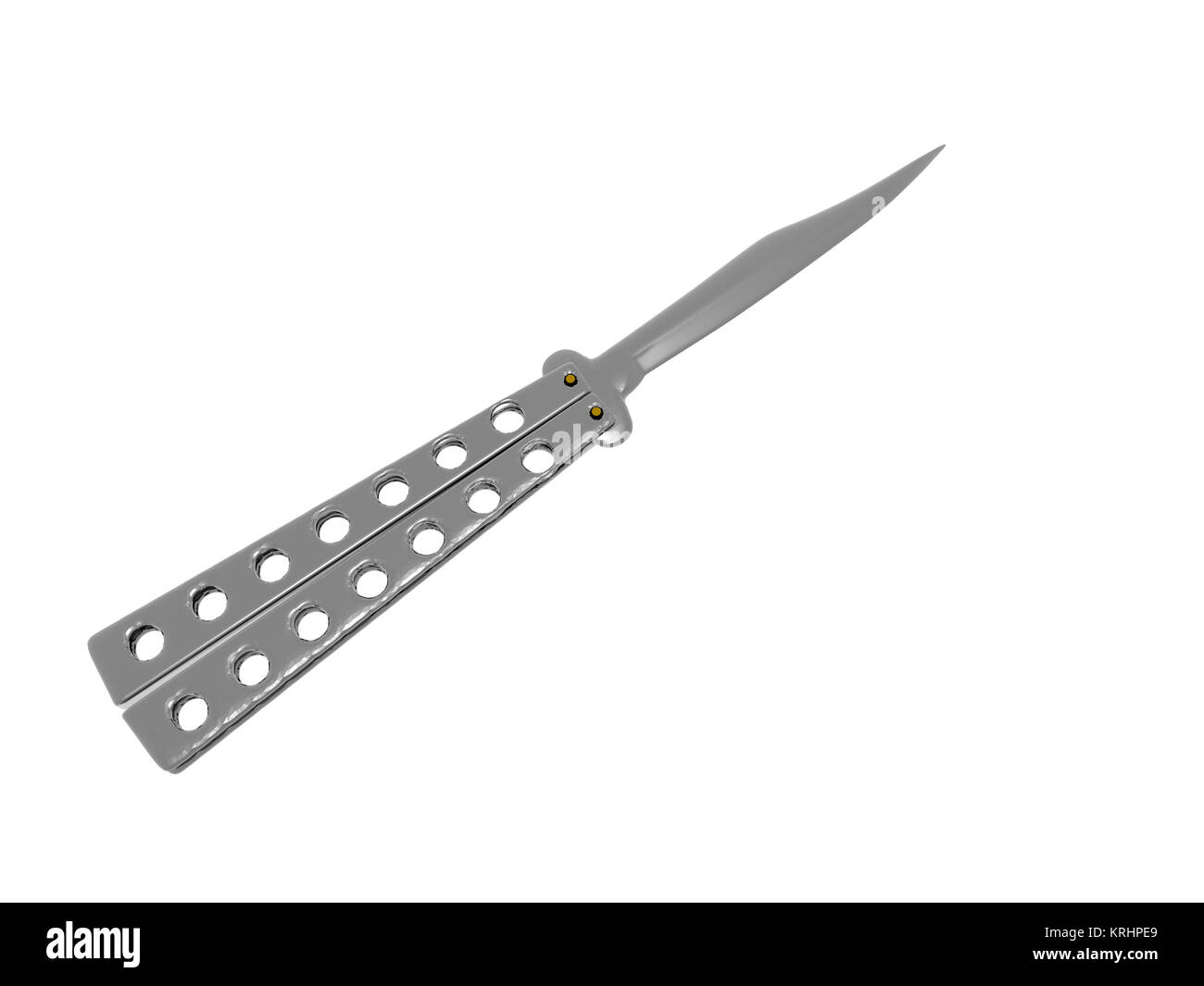 butterfly knife free Stock Photo Alamy