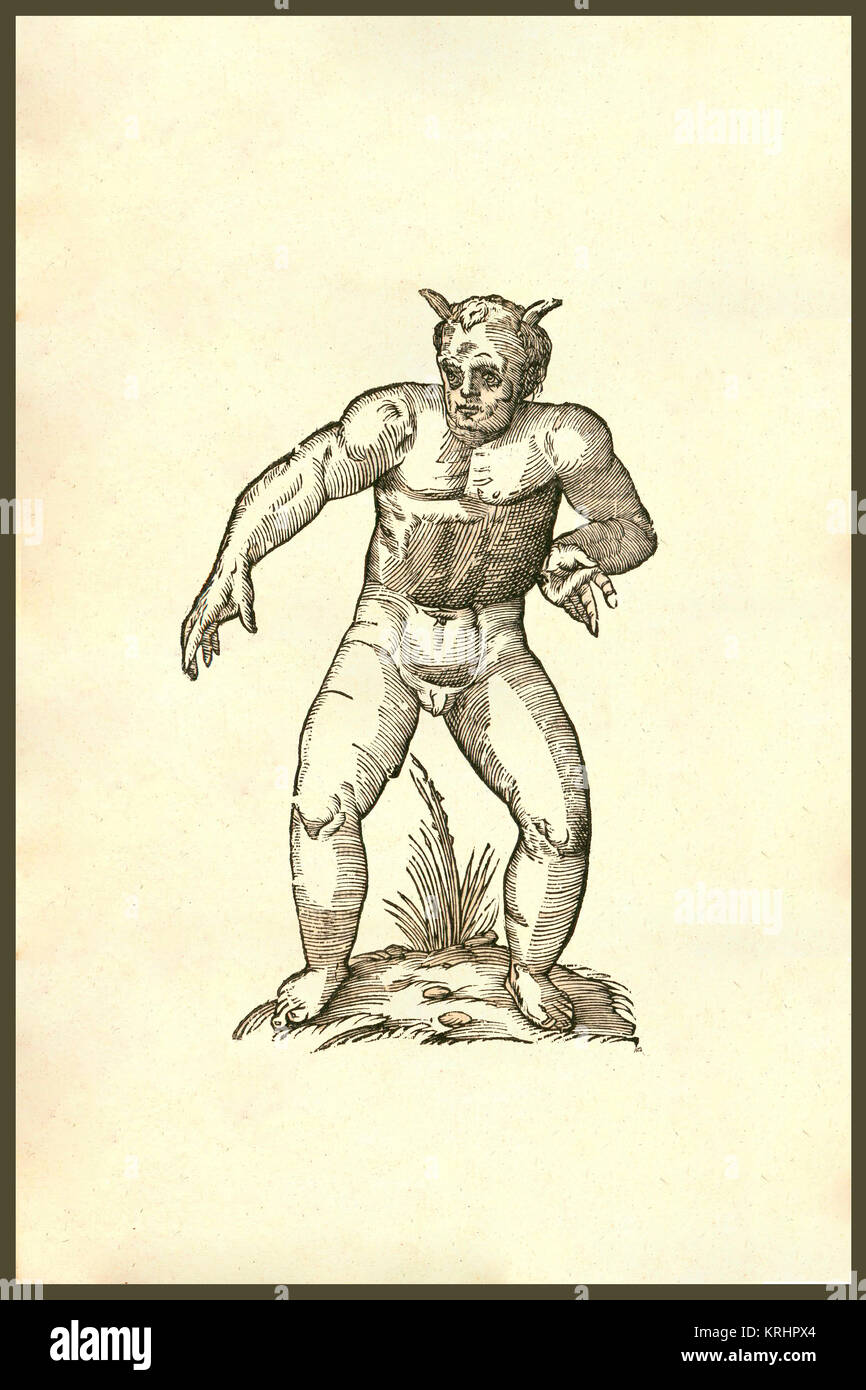 "Puer cornutus: a child with horns. From the 1642 book Monstrorum ...