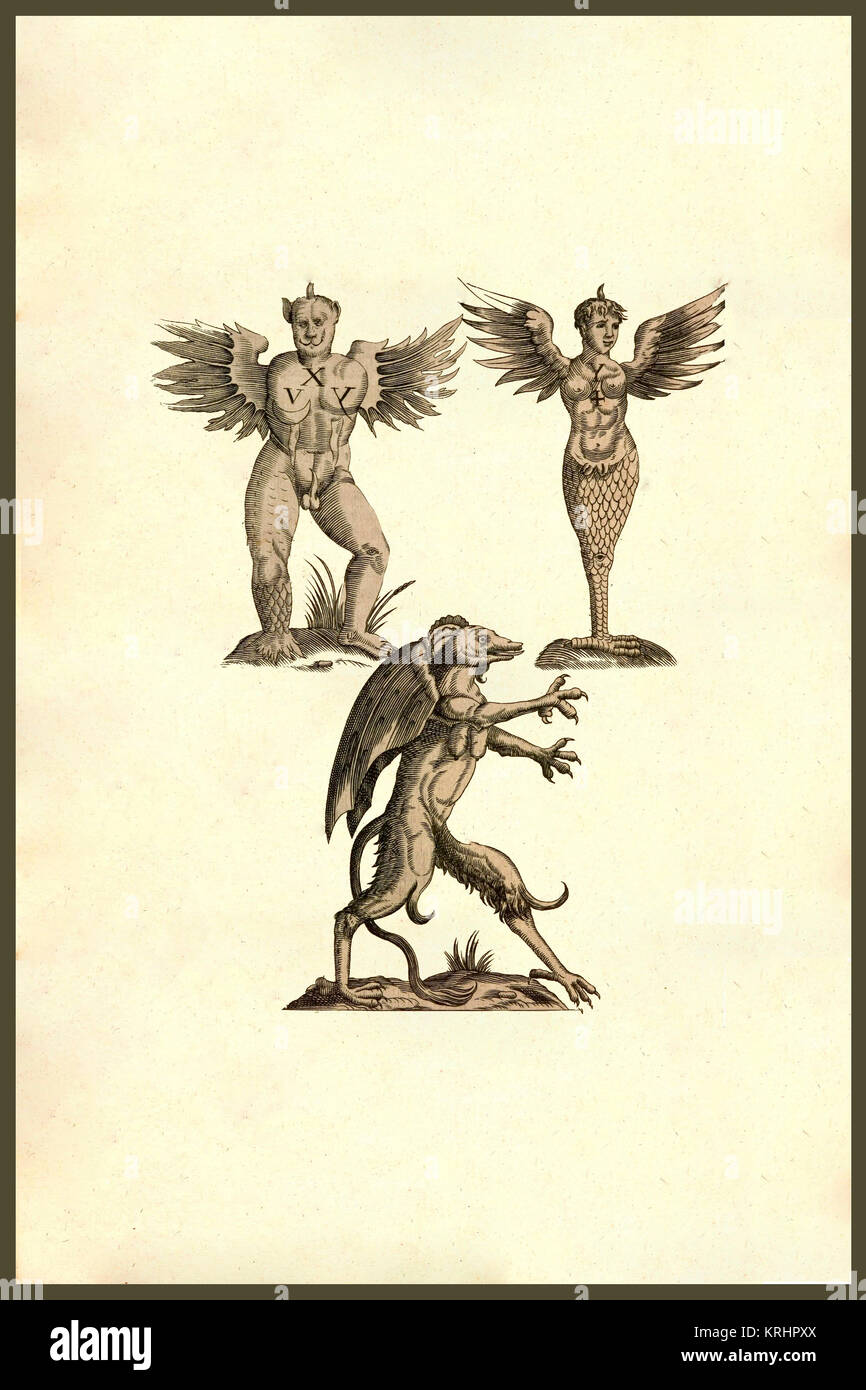 "Winged Creatures! From the 1642 book Monstrorum Historia by Ulisse ...