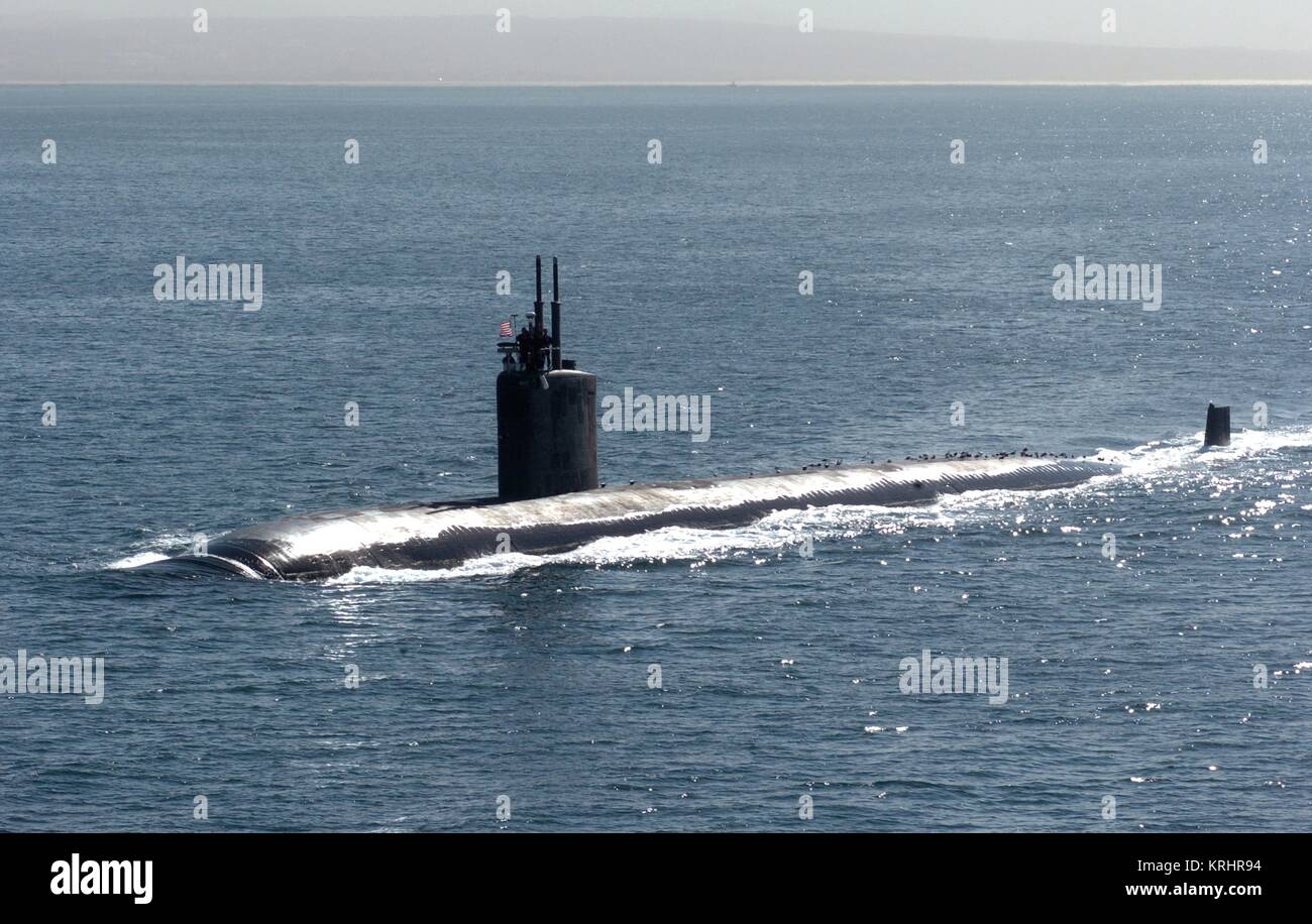 The U.s. Navy Los Angeles-class Fast-attack Submarine Uss Asheville 