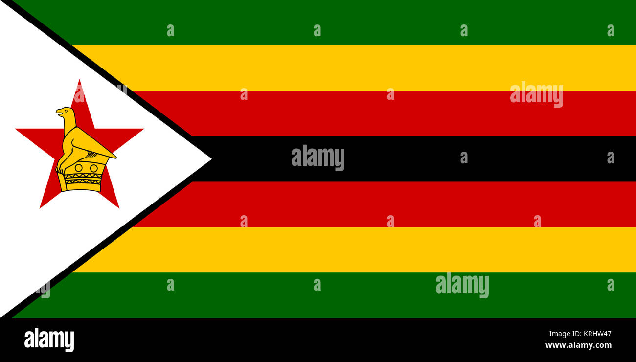 Zimbabwean official flag hires stock photography and images Alamy