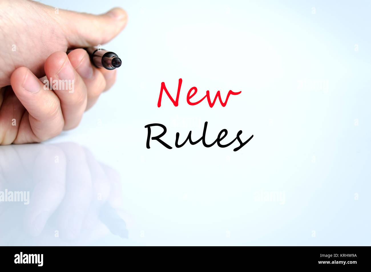 new-rules-text-concept-stock-photo-alamy