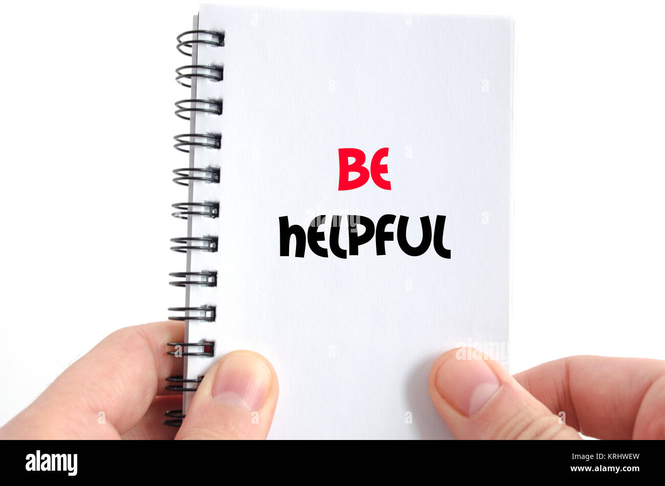 Be helpful text concept Stock Photo - Alamy