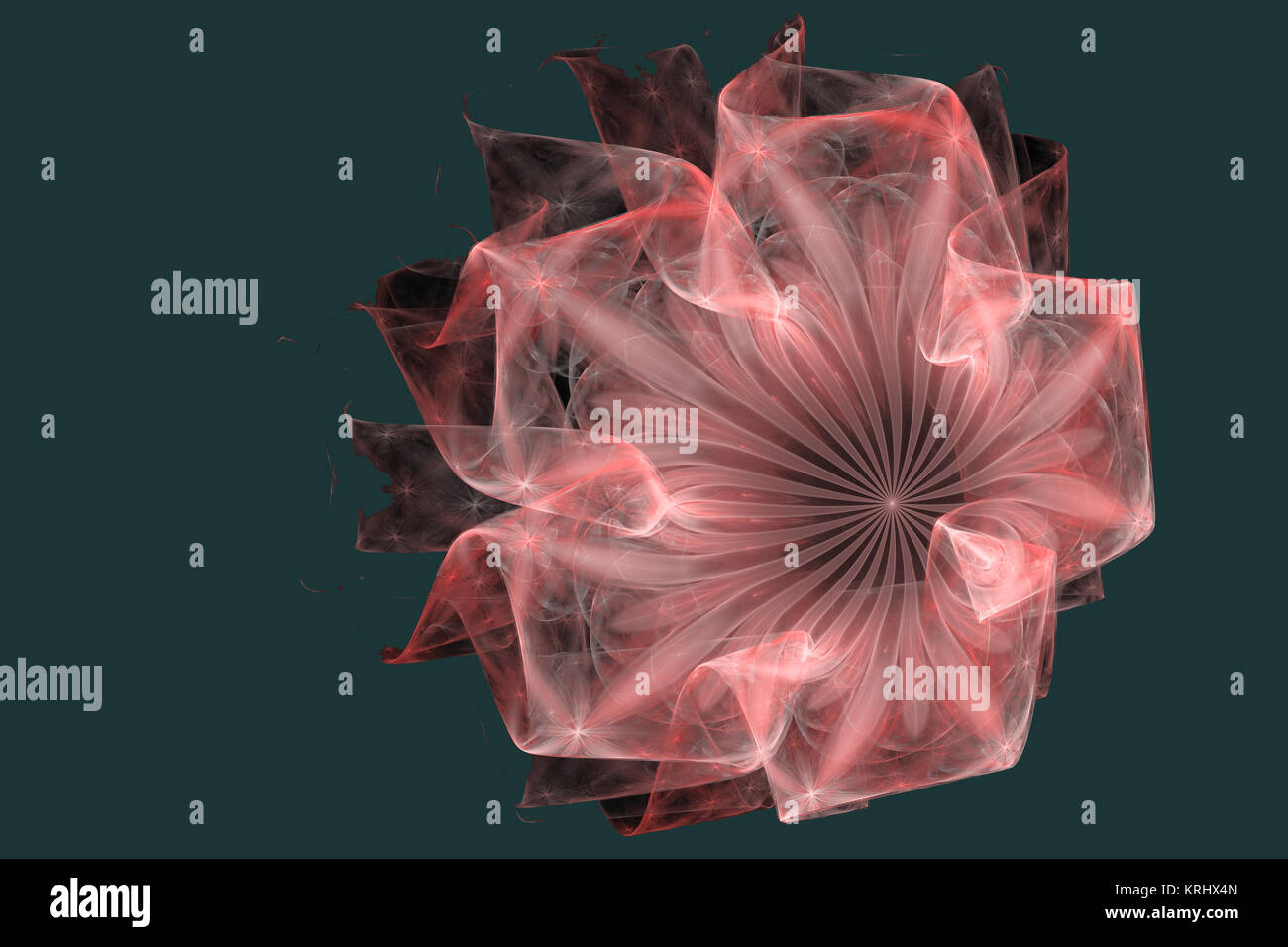Abstract fractal image with a flower fancy unreal shape and beauty. Stock Photo