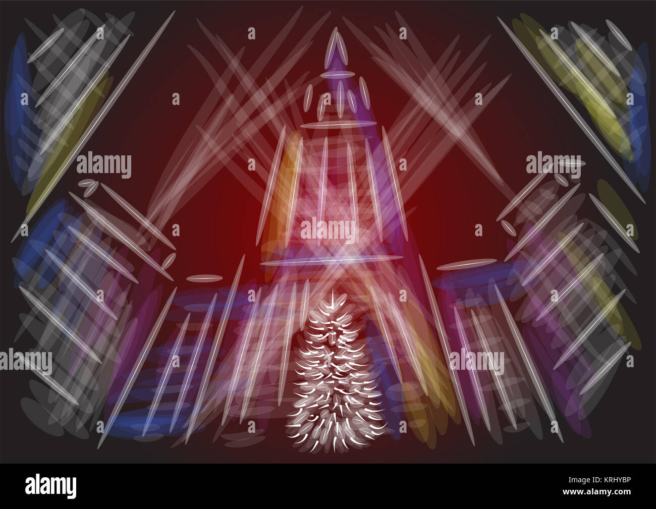Vector Illustration Stylized Night City High Resolution Stock