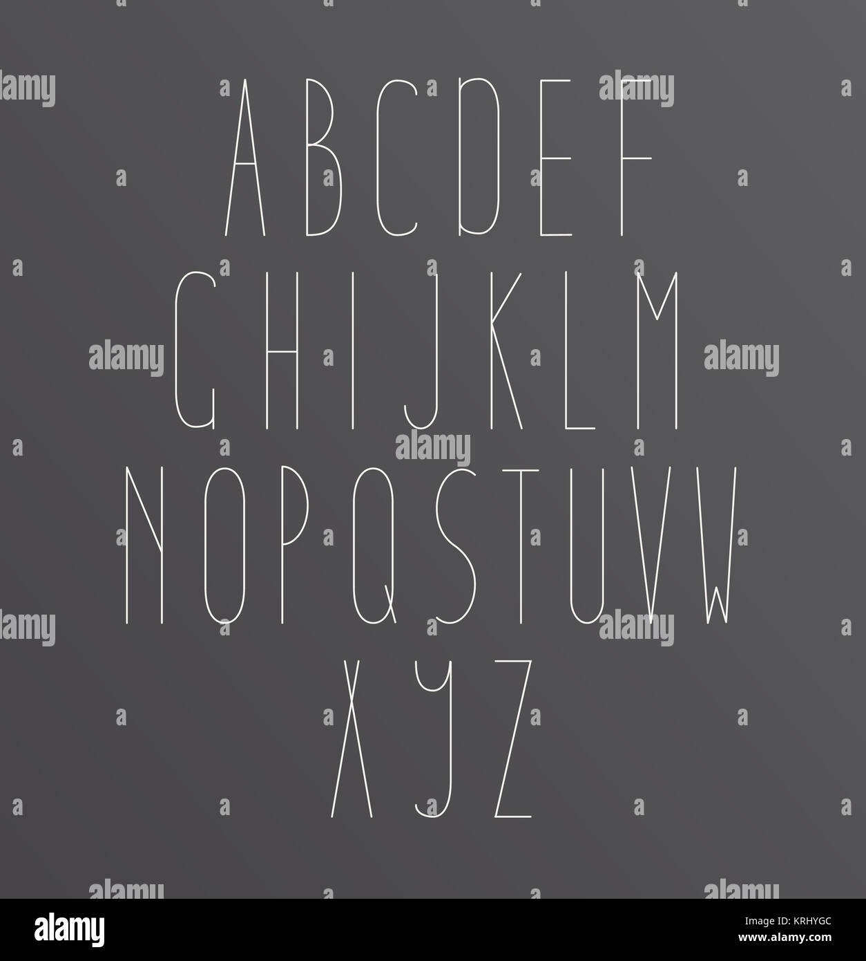 Alphabet Font letters Stock Photo - Alamy