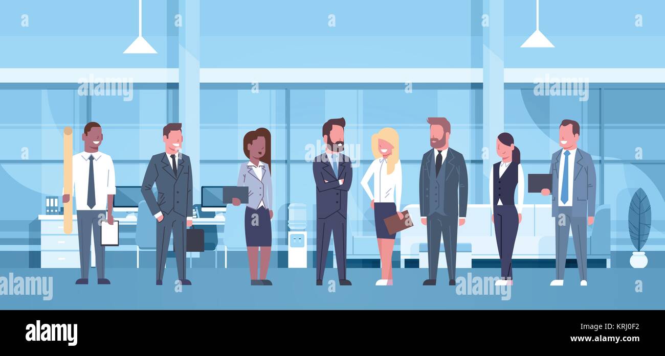 Group Of People Working Together Animation