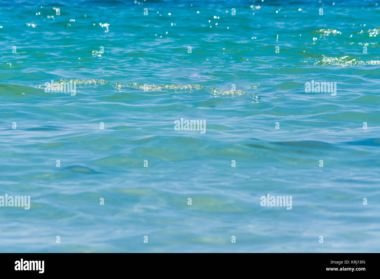 Tropisches Meer Detail, blaues Wasser bei Tageslicht. Stock Photo